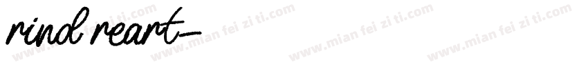 rind reart字体转换